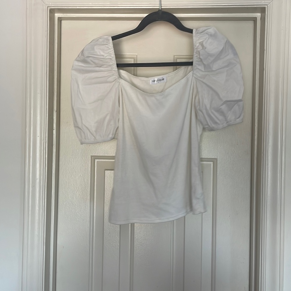 Puff sleeve tank top